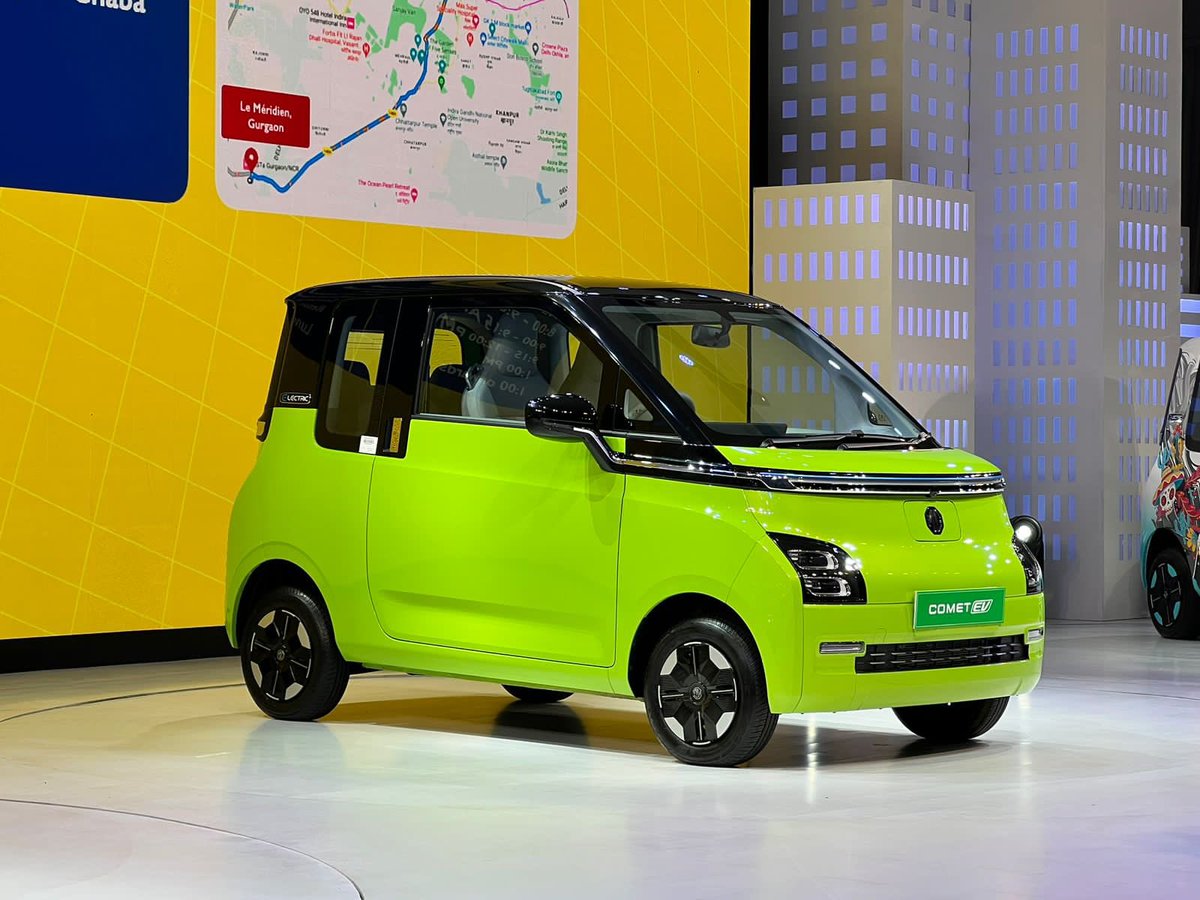 whatcarindiamag's tweet image. Here’s your first look at the @MGMotorIn Comet EV. Like the design? #MGCometEV #CometEV #EV