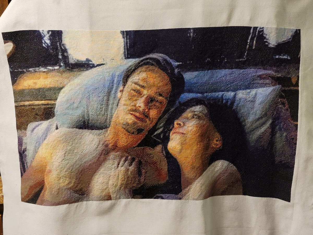 Just finished my latest crossstitch picture, from the episode Insatiable from Season 1, Episode 16.  Picture credit goes to Pamela Coordsen who ability to turn BATB screenshots into  works of art is inspirational.  Thank you Pamela!
#BatB  @pscoordsen13 #JayRyan @MsKristinKreuk