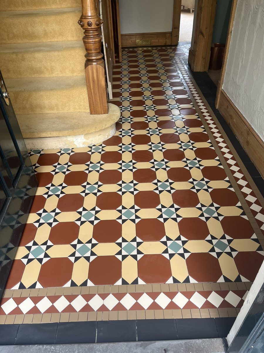 Ready to grout this lovely design from <a href="/londonmosaic/">London Mosaic</a>