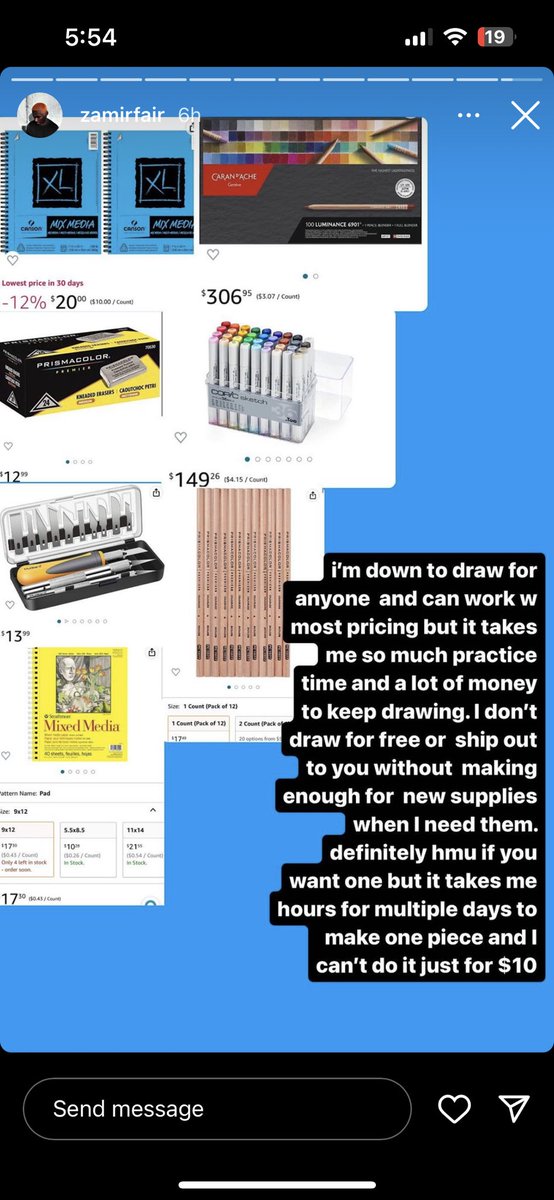 My kid’s cold on the canvas.  Hell of an artist and now he’s trying to get paid for it.   It’s cool if you don’t buy.  JUST RETWEET. NEVER know who might  see him.