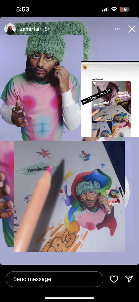 bigcory00's tweet photo. My kid’s cold on the canvas.  Hell of an artist and now he’s trying to get paid for it.   It’s cool if you don’t buy.  JUST RETWEET. NEVER know who might  see him. https://t.co/zqv5rwnCMJ