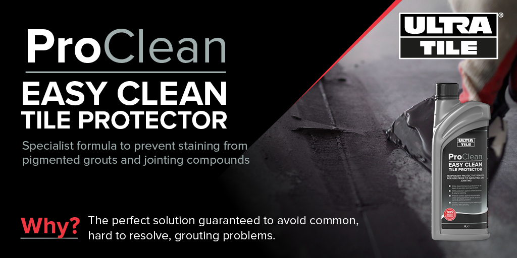 UltraTile_UK's tweet photo. ProClean Easy Clean Tile Protector is the perfect solution guaranteed to avoid common, hard to resolve grouting problems. A must-have for all tilers. Click the link to find out more https://t.co/F0YMSWec1o
#TileCleaning #TileMaintenance #ProClean https://t.co/4elDvusYXL