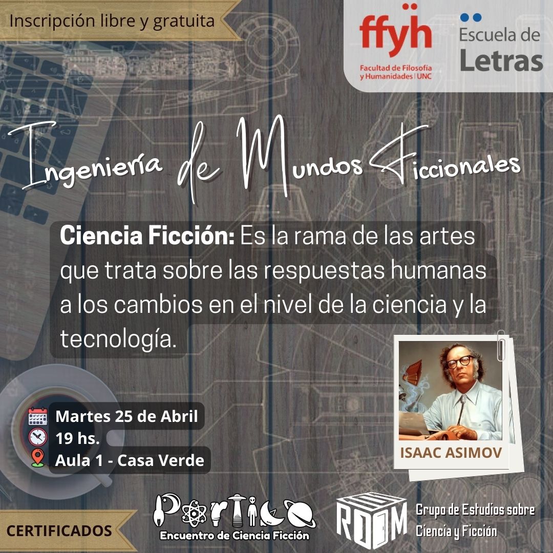room101UTN's tweet photo. La ciencia ficción siempre ha sido una literatura crítica por excelencia. Vamos a explicar el porqué de la definición que nos propone el maestro Isaac Asimov y vamos a desbancar de una vez y para siempre (ponele) la idea de que se trata de hombrecitos verdes y pistolas de rayos. https://t.co/BKzt35WjSC