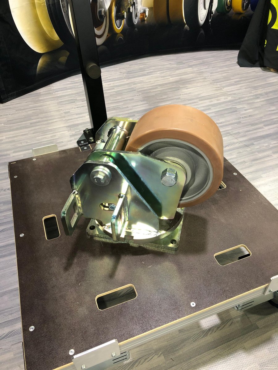 BlickleUSA's tweet photo. Good morning from #AviationMRO in Atlanta, GA! 

We are ready to discuss the benefits of our #springloaded jet engine stand #caster and how the #ErgoMove can increase #efficiency and #productivity for your company!

Come see us today at booth 5048! https://t.co/qOZZS6H8Si