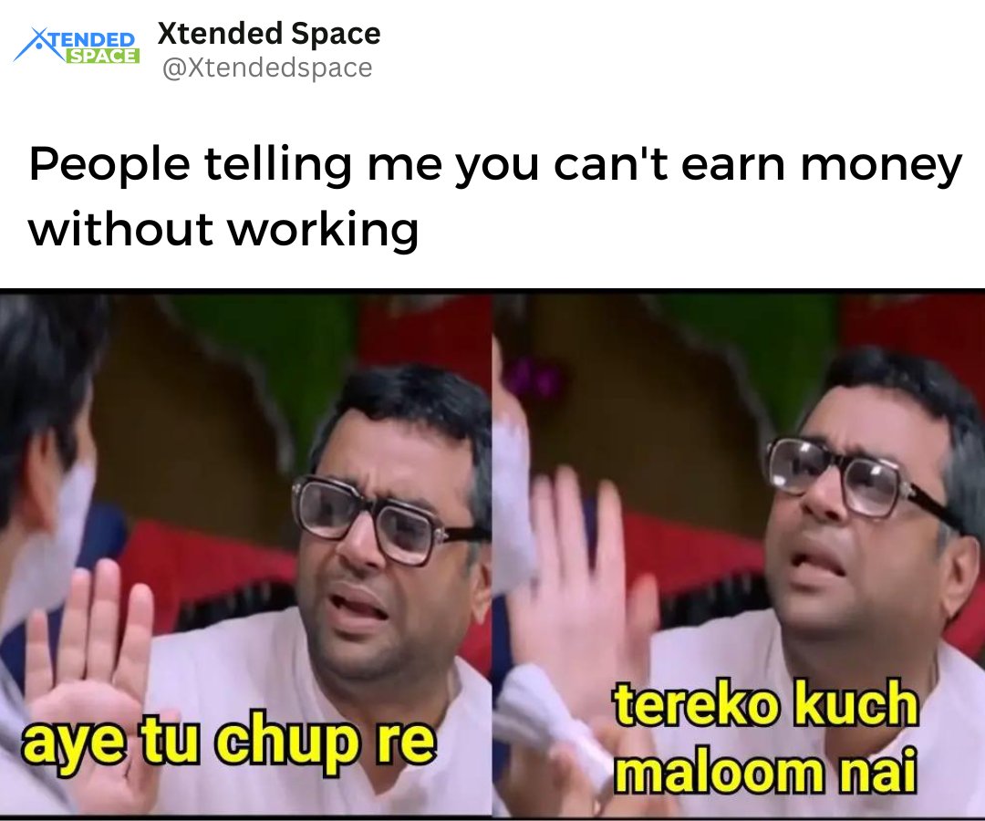 XtendedSpace's tweet photo. Xtended Space pe aane ka or Babu Rao k style mein XTRA INCOME kamane ka. 👀😁
.
.
.
#xtendedspace #xtraincome #passiveincome #xtraspace #storagespace #storageproviders #storageservices #herapherimemes #memes #funny #trending #viral https://t.co/sghSTV4fEH