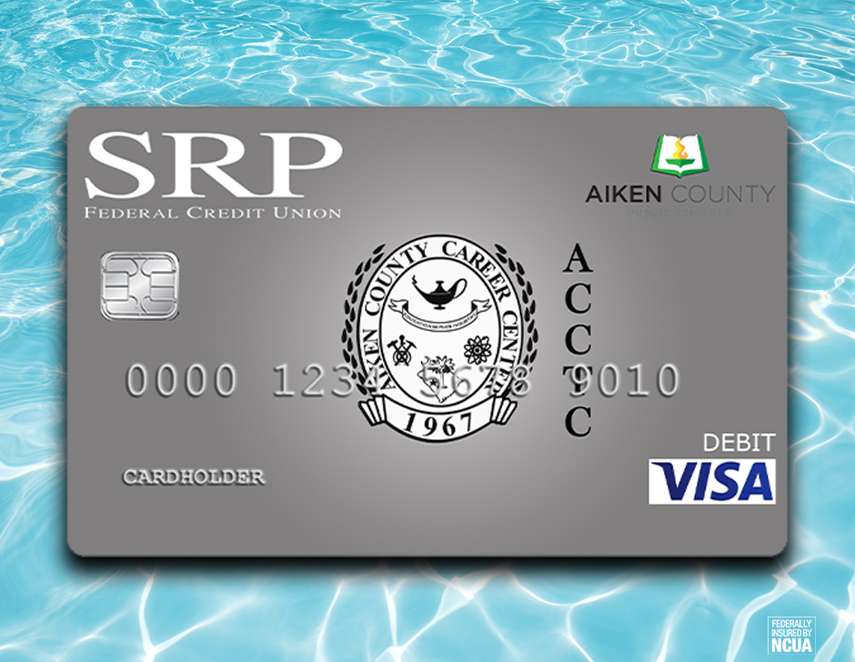 Let’s get ready for Summer! Support your school this summer by using your Aiken County Career &amp; Technology Center SRP Affinity Debit Card. Each time you use your ACCTC debit card, money is donated directly to our school. You can learn more at srpfcu.org/AffinityCards