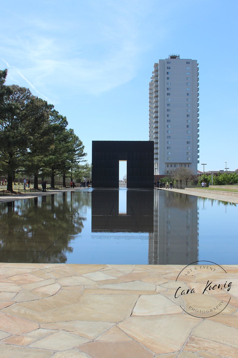 LeagueOkc's tweet photo. Today we remember… 
Those who were killed.
Those who survived
and those changed forever.
April 19, 1995
Photo: The 9:01 Gate at the Oklahoma City National Memorial
#WeWillNeverForget #OklahomaStandard #OklahomaStrong #April191995
Photo by Cara Koenig https://t.co/riokssJ2oO