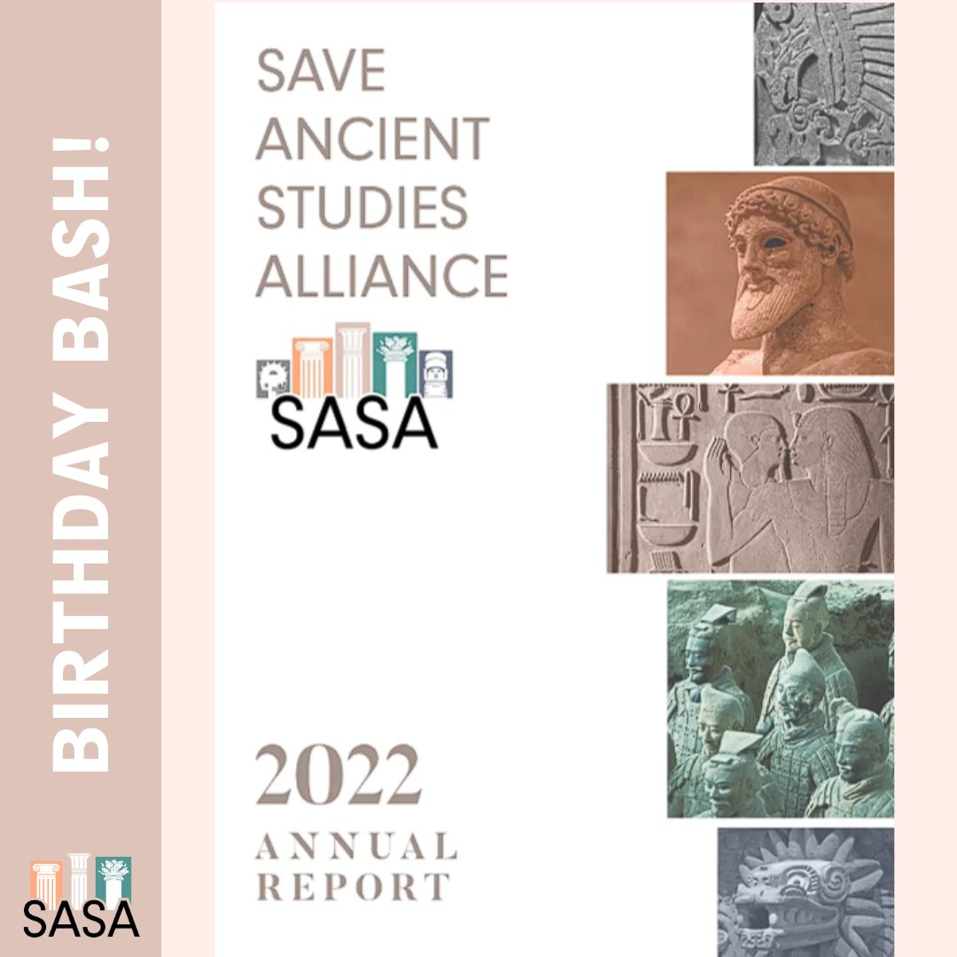 📈SASA'S third Annual Report is now available!

➡️ For an in-depth review of our annual report, please visit - saveancientstudies.org/birthdaybash

#SASA #SaveAncientStudiesAlliance #AncientHistory  #Ancient #AncientStudies #AncientWorld #History #AncientHistory #BirthdayBash #AnnualReport