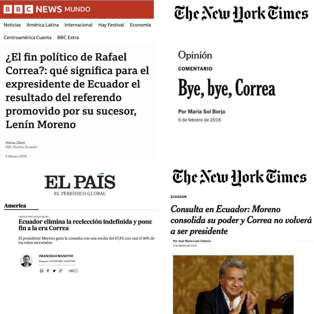 Lenin's tweet photo. No dejemos que vuelvan los viejos tiempos. Ya los derrotamos en el 2018, el 69% de los ecuatorianos dijimos no a la dictadura perpetua. Solo unidos podemos impedir su regreso. No tengamos miedo de sus amenazas, con las mafias no se dialoga, a las mafias se las combate. https://t.co/EmyyCBDmL5
