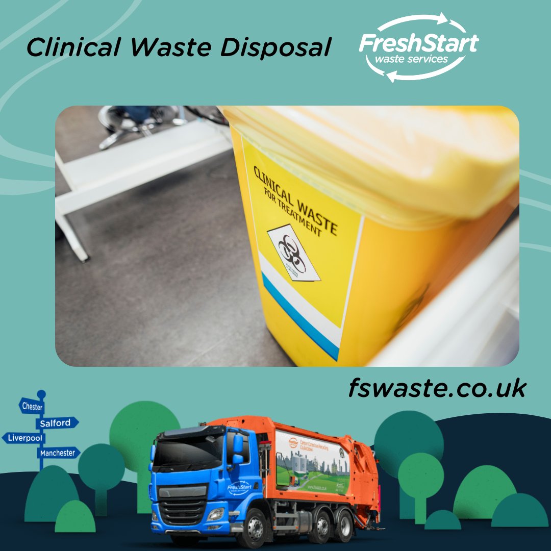 FreshStartWaste's tweet photo. Concerned about proper clinical waste disposal? Want to make sure you recycle wherever you can?

When it comes to clinical waste management, removal, or disposal, Fresh Start Waste offers a fully compliant, dependable, and affordable option. 
#clinicalwaste #seriousaboutwaste https://t.co/H2zsj1YWKZ