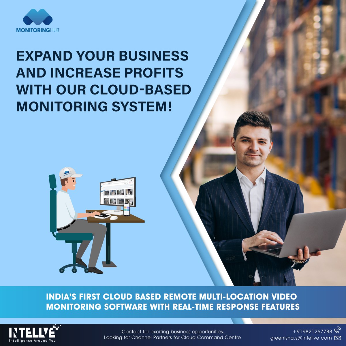 intellve's tweet photo. Provide 24x7 vigilance to your customers by monitoring their business with Monitoring Hub.
#Intellve #IntellveSolutions #MonitoringHub #securitysolutions #securitycameras #security #cctvcamera #cctvsystems #cctvmonitoring #storemanager #storeowner #monitoring https://t.co/3MsO6eMiNa