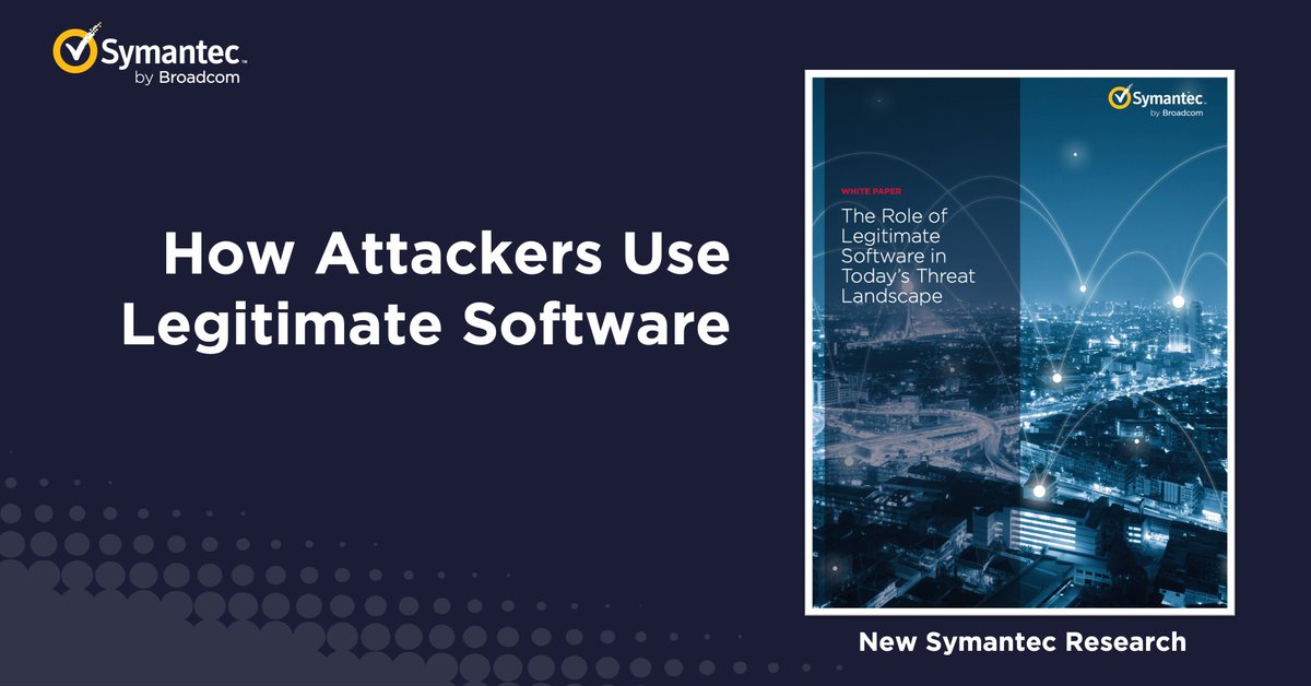 Colinthsolution's tweet photo. An array of legitimate tools and software are regularly leveraged for malicious attacks. Symantec's latest research covers this trend. 👉 https://t.co/knksuF0A1W https://t.co/3lWQA9yYyU