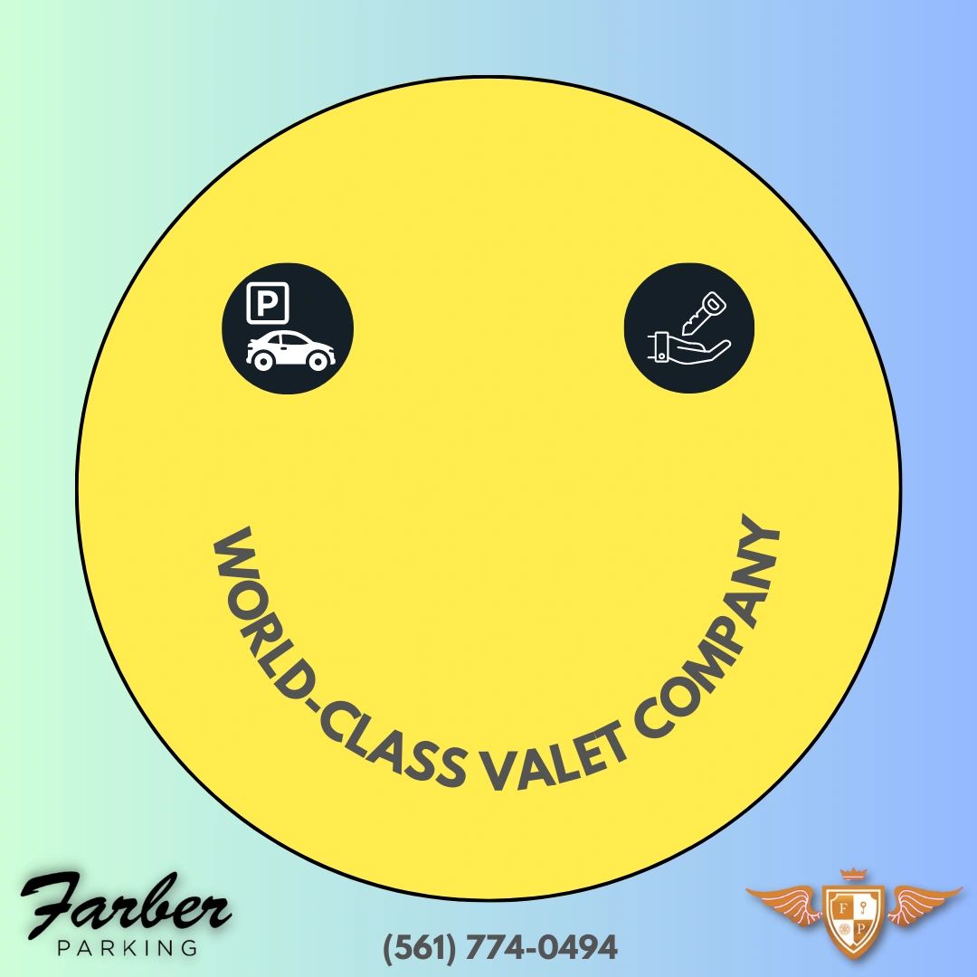 FarberParking's tweet image. At Farber Parking, we love making parking easy and fun for everyone in South Florida. #bestinboca #easyandfun #valetparking #valet #parking