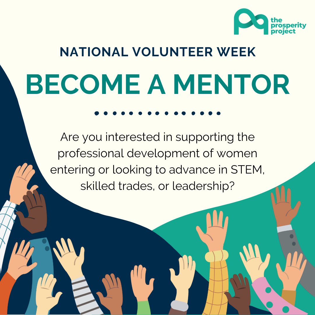 At The Prosperity Project, we recognize the importance of role models and mentors to women, especially women in professions in which they are historically under-represented. 

Learn more about our program and mentoring opportunities here: ow.ly/sstN50Nrs9i