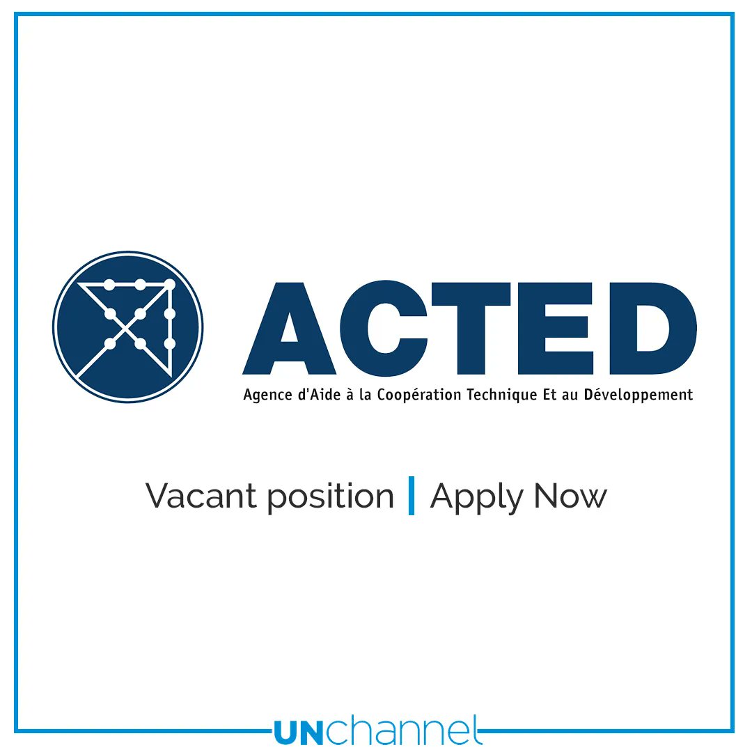 uncareersjobs's tweet image. Agency for Technical Cooperation and Development (#ACTED) announced new jobs for various positions, in different countries. You can find all job details and application procedure at:

➤ unchannel.org/organization-s…

#UnitedNations #unjobs #unitednationsjobs …