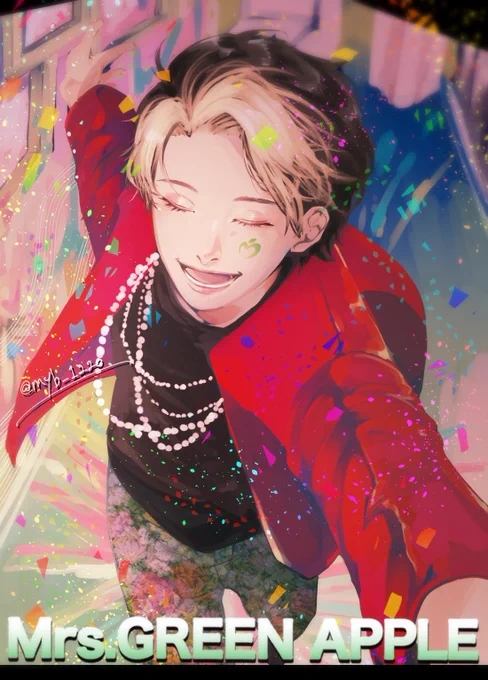 #MrsGREENAPPLE
#大森元貴
【再掲】
ニューマルでどハマりしたから最初の頃の絵は9割ニューマル 