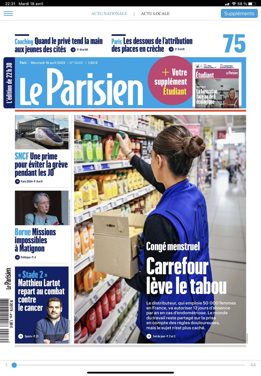 FBayre's tweet photo. Présentation ce matin du très beau plan de @CarrefourFrance en faveur de la santé des #femmes 🚺 au travail par @bompard et @IamJulieGayet , co fondatrice de la #fondation Info-#endométriose 👍👇 https://t.co/RqZgi0td0v