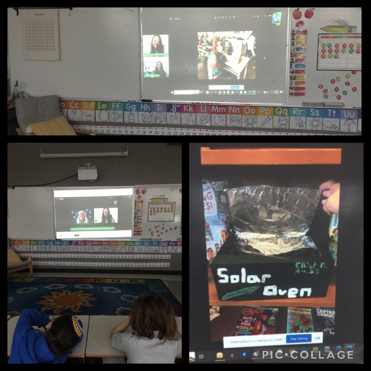 My Ss @The_OJCS loved learning about solar ovens with Ss in Susan Jim's classroom yesterday. We want to make our own solar now.🙂@SpringbayStudios @digcitinstitute #EarthDay #EarthWeek #GlobalStudentShowcase