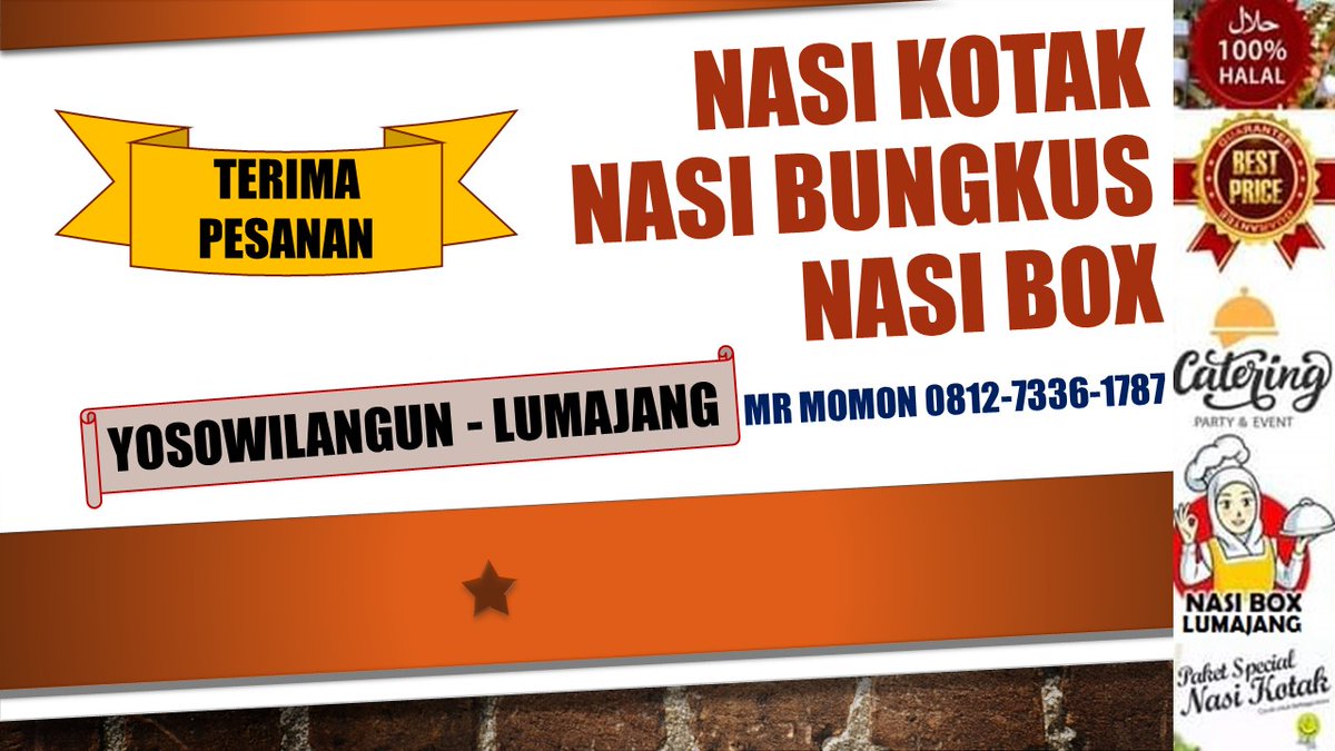SingaManis's tweet photo. Hp 081273361787 Catering Mealbox Halal BiHalal &amp; Open House Idul Fitri di Yosowilangun Lumajang https://t.co/uxChBsR2V1 

#kateringlumajang, #cateringlumajang, #yosowilangun, #lumajang, #semeru, #ricebox, #segokotak, #nasibox, #mealbox, #kulinerlumajang, #cateringnasibungkus, https://t.co/FCAKITW9f3
