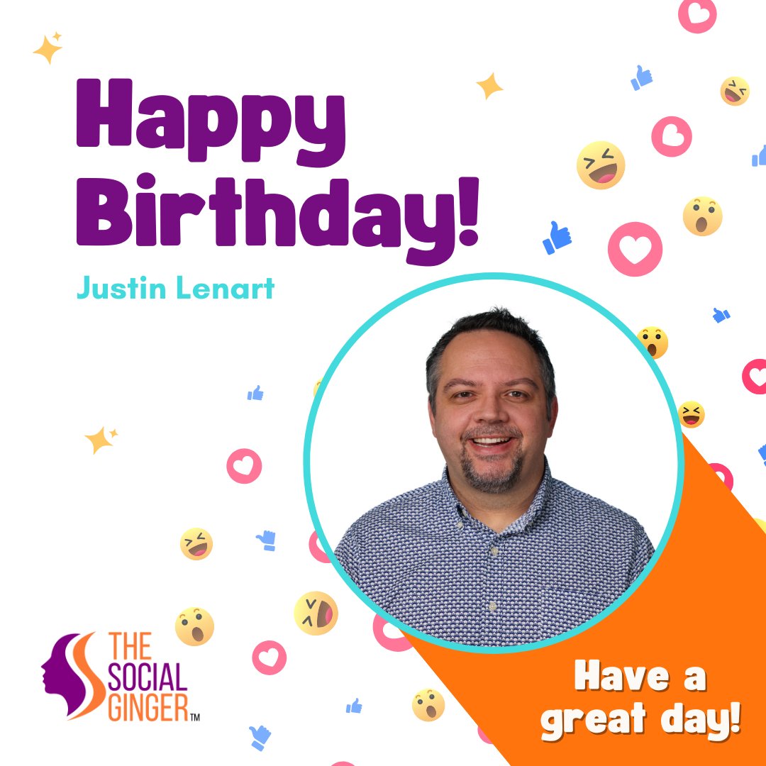 socialgingerva's tweet photo. 🎂 Happy Birthday to Team TSG videographer, Justin Lenart. Wishing him a day full of extra Ginger spice, yummy cake, and fun surprises. https://t.co/Nn3yCihg59