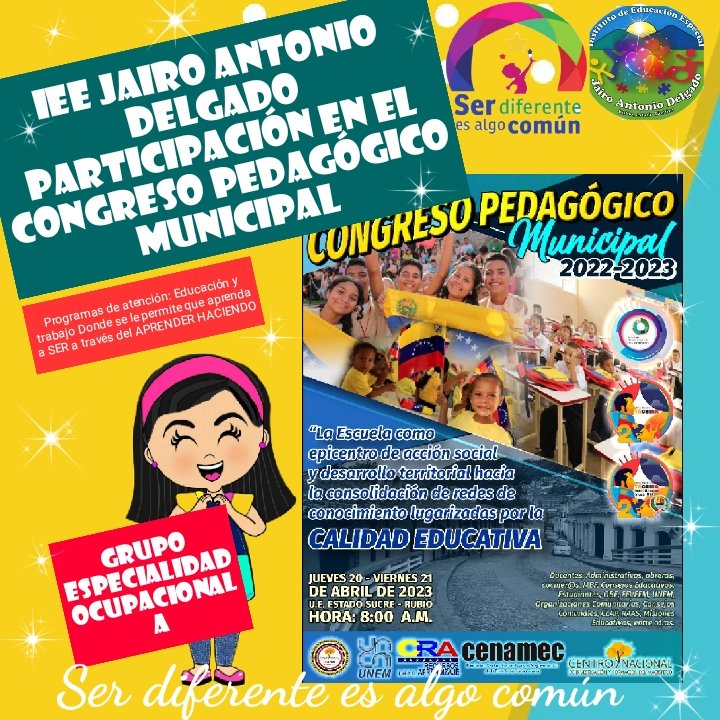 El jueves nuestra institución participará en el congreso pedagógico municipal. @ZonaEducTachira <a href="/Div_Ini_Pri_Esp/">Divi. de Niños y Niñas ZET</a> <a href="/especialmppe/">Dir. General de Educ. Especial</a> <a href="/Crazet2011/">Crazet2011</a>
