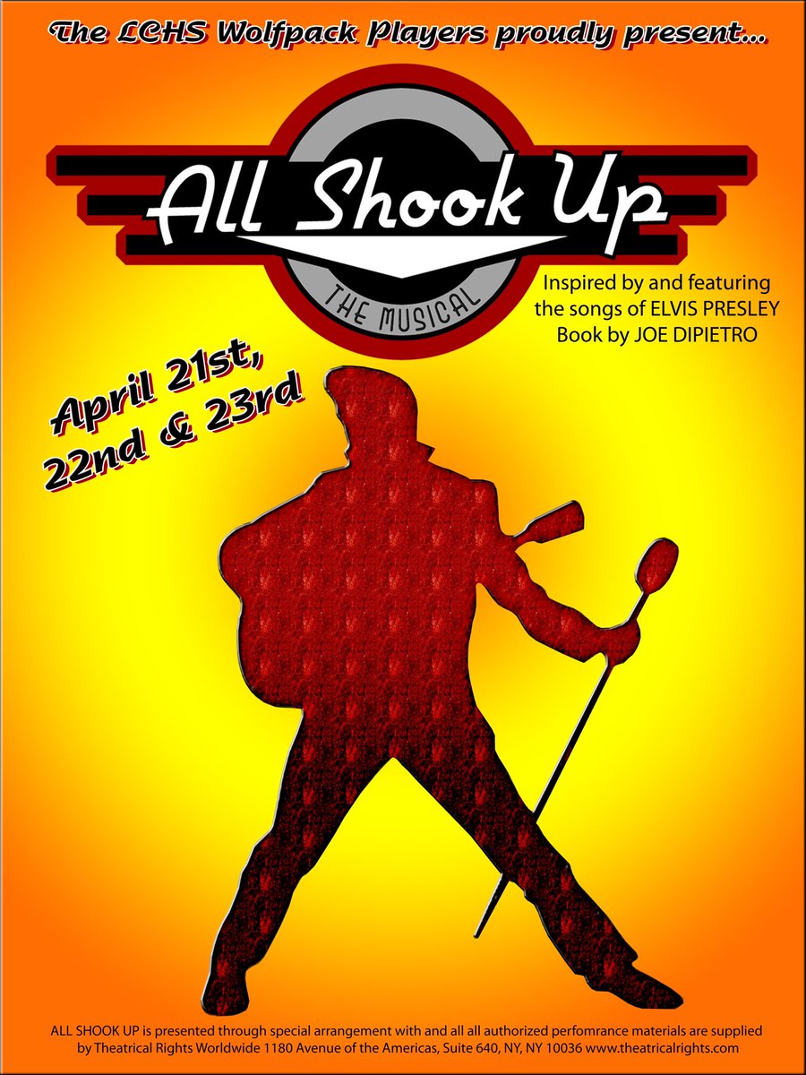LCHSWolves's tweet photo. Tickets are now on sale through GoFan! Just search All Shook Up at Liberty Creek High School. Thank you. Thank you very much. 😎
#OnePack | #WolfpackPlayers https://t.co/yuOsogzbFi