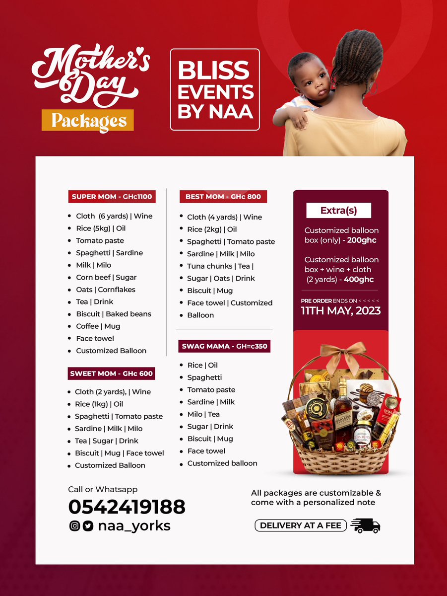 naa_yorks's tweet photo. Kindly take a moment and go through my Mother’s Day packages please🙏🏾
Let me help you appreciate the women in your lives🥹❤️
Please rt❤️
PS: (video was last 2 years😍) https://t.co/DskWX6vBoa