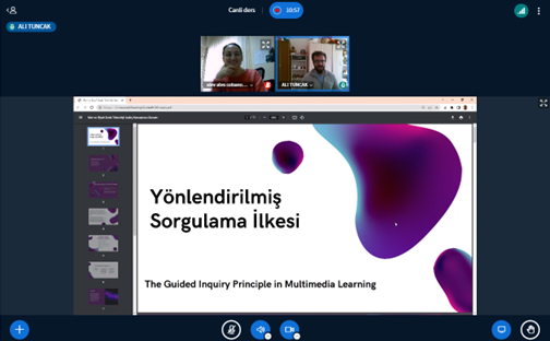 alevatescobanog's tweet photo. Mayer'in güncel çokluortam ilkeleriyle zenginleşen çokluortam öğrenme tasarımları üzerinde düşünmek ve tartışmak çok keyifli 😀 @UniversiteEge @EUEgitimFak #egebote #egeboteYL #multimedialearning https://t.co/Pn9hXiX7WE