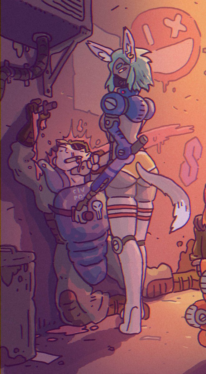thegnarlyghost's tweet photo. Cropped down version of this Cyber Killer Catgirl piece I like

Hit me up for commissions! Self employment tax is nooooo joke 😓 https://t.co/kJHiEl25da