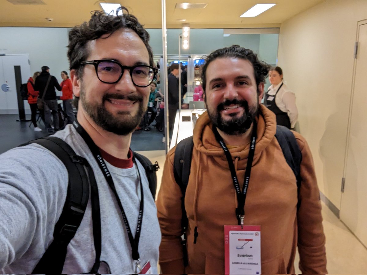 pauloxnet's tweet image. My PyCon DE 2023 finished last night with the social event which took place directly in the Berlin Congress Center 🇩🇪
I met a Pythonista again after 10 years and met new ones 🐍
Thanks for the hospitality Berlin 🙏
Goodbye 👋
#PythonSpeakingTour #PyConDE #PyCon
CC @PyConDE