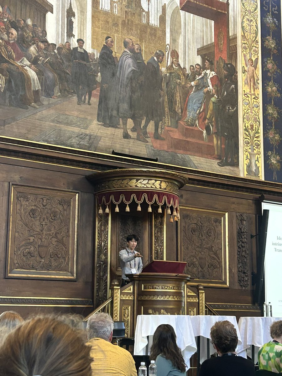 verma_pareena's tweet photo. My buddy @Mrazylan presenting about his work at #ICOHAR2023 at this beautiful hall. Proud of you!!!! 
@Innotargets2020 @MSCActions 
#AMR
#AntimicrobialResistance https://t.co/PqNGc9tVLg