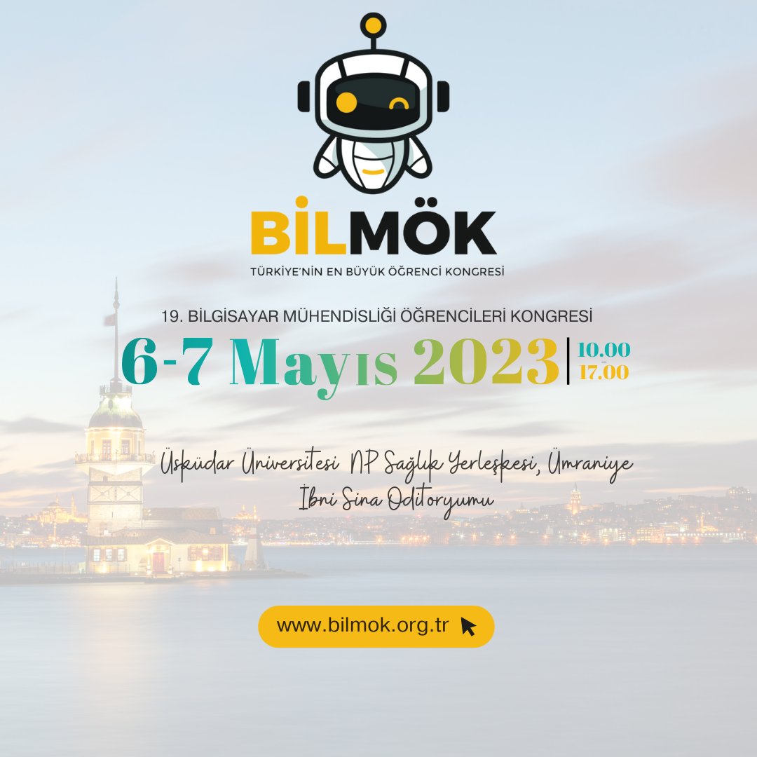 ankaracompeng's tweet photo. Bilgisayar Mühendisliği Öğrencileri Kongresi bu yıl Üsküdar Üniversitesi ev sahipliğinde 6-7 Mayıs 2023 tarihinde gerçekleşecektir. Kongre başvuruları https://t.co/Keat5ndmFm adresinden alınmaktadır. https://t.co/7wXjsCqW5O