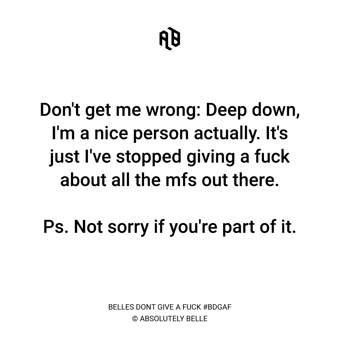 absolutelybelle's tweet photo. 🖕😈 #BDGAF #AbsolutelyBelle #authentic #fearless #confidentwoman #idgaf #doyourthing #quotes #quoteoftheday #quotesoftheday #dailyquotes #bosslady #bossbabequotes #bossqueen #alphawoman #dgaf #idgafwhatyouthink #idontgiveadamn #confidentwomen #quote #quotestoliveby #quotesdaily https://t.co/8axokLD6Fp