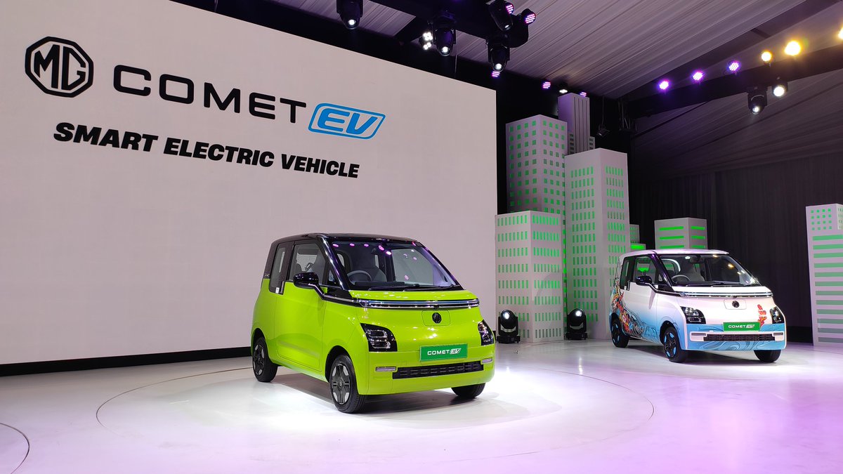kumarcnbc's tweet image. . आ गई MG Motor की #CometEV 
@MGMotorIn #mgmotor #EV @CNBC_Awaaz #kumarcnbc #Battery #smallestcar #citycar #comet #ElectricCars
