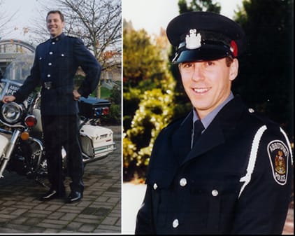 Today we remember #AbbyPD Cst. John Goyer who died in the line of duty 17 years ago.  John was badly injured during the arrest of a violent suspect. His injuries led him to being diagnosed with ALS shortly after.  Sadly, John lost his fight with ALS on April 19, 2006. #HeroInLife