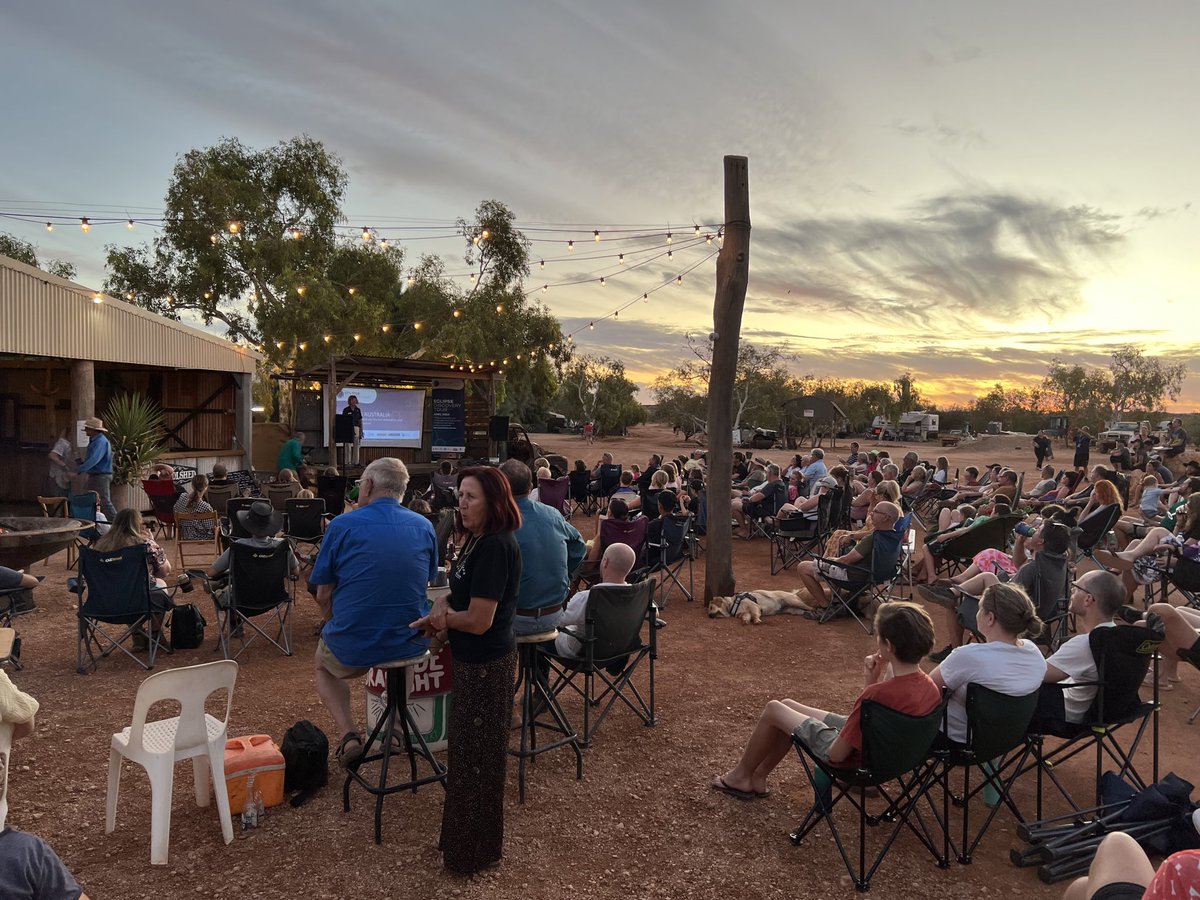 Mark Cheung (@markcheung) on Twitter photo And then <a href="/JohnstonHollitt/">Prof. Melanie J-H</a> and I took turns to tell this curious crowd why WA is a great place for astronomy and space, and why we study the ☀️. And then <a href="/JohnstonHollitt/">Prof. Melanie J-H</a> and I took turns to tell this curious crowd why WA is a great place for astronomy and space, and why we study the ☀️.