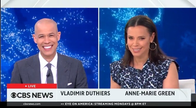 JoshuaX1993's tweet photo. Watch @CBSNews Streaming live this morning with @vladduthiersCBS & @AMGreenCBS. Vlad & Anne-Marie anchoring from Studio 57 in New York City have all of the day's top stories to get your busy news day started. #CBSNewsStreaming @CBSNLive #CBSNews #AlwaysOn https://t.co/ba6nZ5tsWQ https://t.co/vT9AZmzLBr