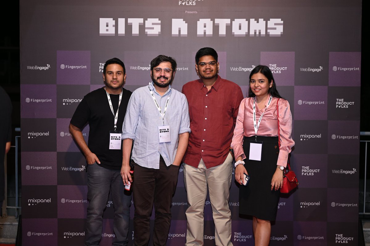 aditikothari_'s tweet photo. Took #bitsnatoms @MotwaniSuhas, a nudge from @AnupOstwal to get our first picture together in 3 years. 
Finally @PuriSid @manan_0308 https://t.co/VV6I8culnK
