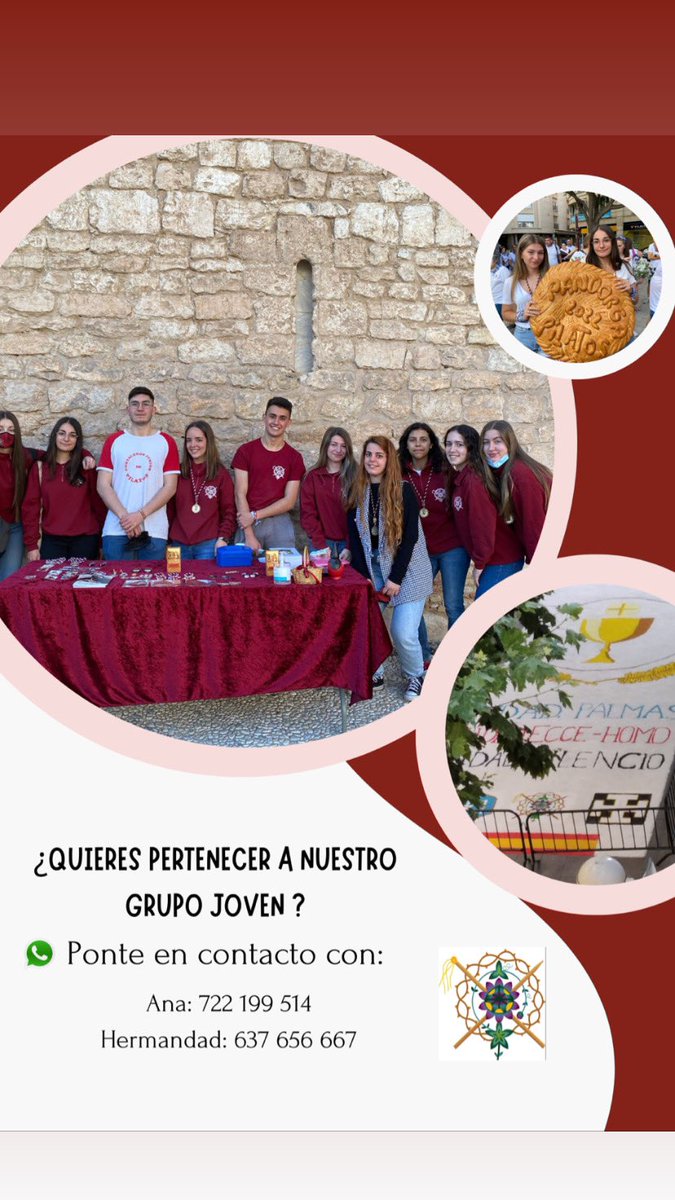 Pilateros_Cr's tweet photo. Si quieres formar parte de nuestro Grupo Joven, ponte en contacto con nosotros🤗

¡ANÍMATE! https://t.co/dtIyWN1ZNO