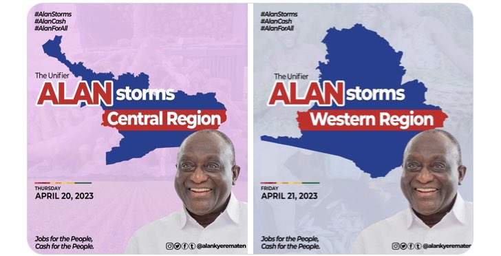 thealannews's tweet photo. ๐WESTERN AND CENTRAL REGION
20th and 21St ๐
#AlanStorms
#AlanCash
#AlanForAll https://t.co/jOsh4ZVCet
