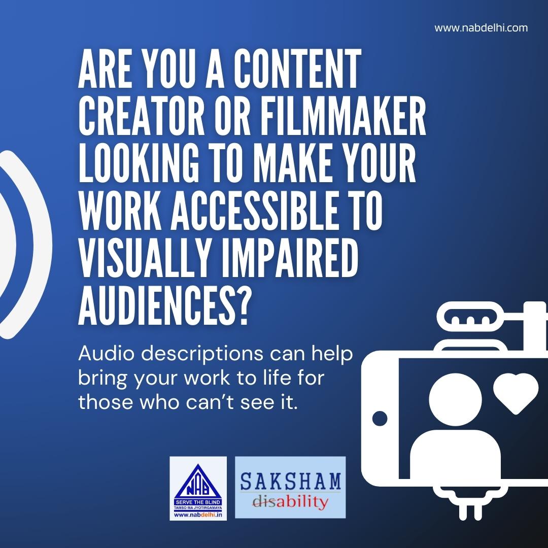 nabdelhionline's tweet photo. Want to make your content accessible to visually impaired audiences? Writing effective audio descriptions can help! Follow these tips to enhance the viewing experience and make the world a more accessible place for everyone. #NABD #Accessibility #AudioDescriptions https://t.co/jg1kP8JPXu