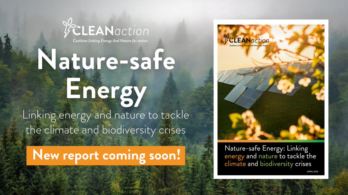 _CLEANaction's tweet photo. It's almost time! Join us on 20 April at 14:00 CEST for the launch of our new report and a discussion on how we can jointly tackle the energy, nature and climate crises 🌍

Register here ⬇️
https://t.co/wuO5AaqIf5 https://t.co/afRBOdrfBU