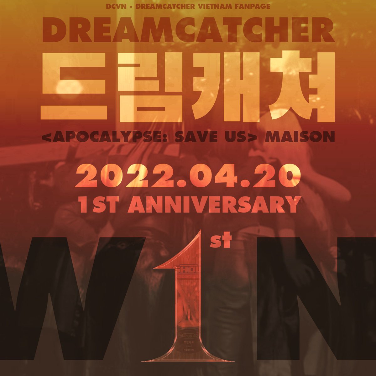 Happy 1st Win Day! It’s Dreamcatcher 1st Win anniversary! It’s a special day for Somnias last year.📷We were so emotional to see Dreamcatcher Won their First Trophy and Achieved their Dream! 20.04.2022 an unforgettable day for Somnias.
 #드림캐쳐 #Dreamcatcher <a href="/hf_dreamcatcher/">드림캐쳐 Dreamcatcher</a>