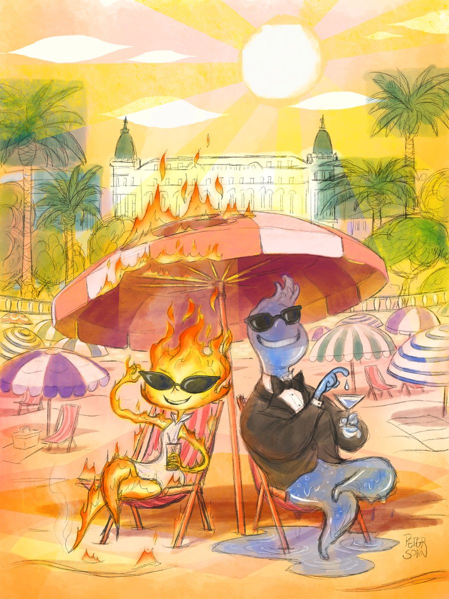 Flack et Flam vont fouler la Croisette ! 🔥 #Élémentaire sera présenté en avant-première mondiale lors de la cérémonie de clôture du <a href="/Festival_Cannes/">Festival de Cannes</a>, le samedi 27 mai.