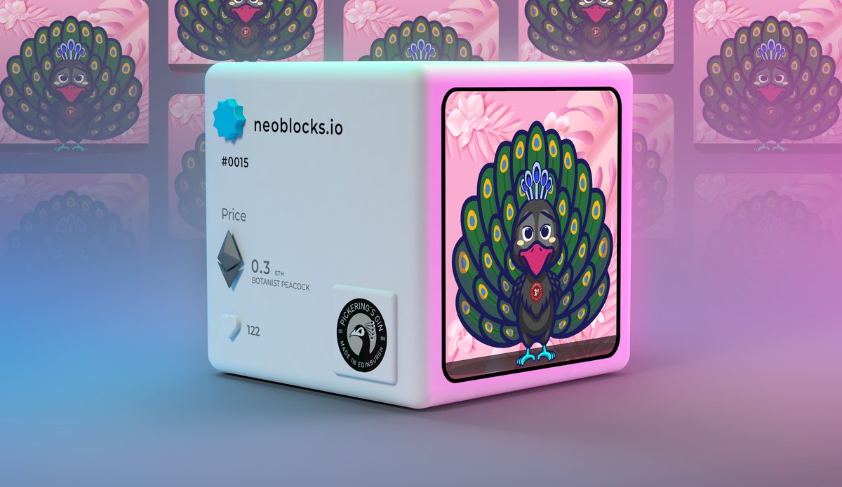 Botanist peacock NFT minting will start on April 22nd. A bottle of gin will be presented to all holders. #nft #nftart #artnft #보타니스트피코크 #art