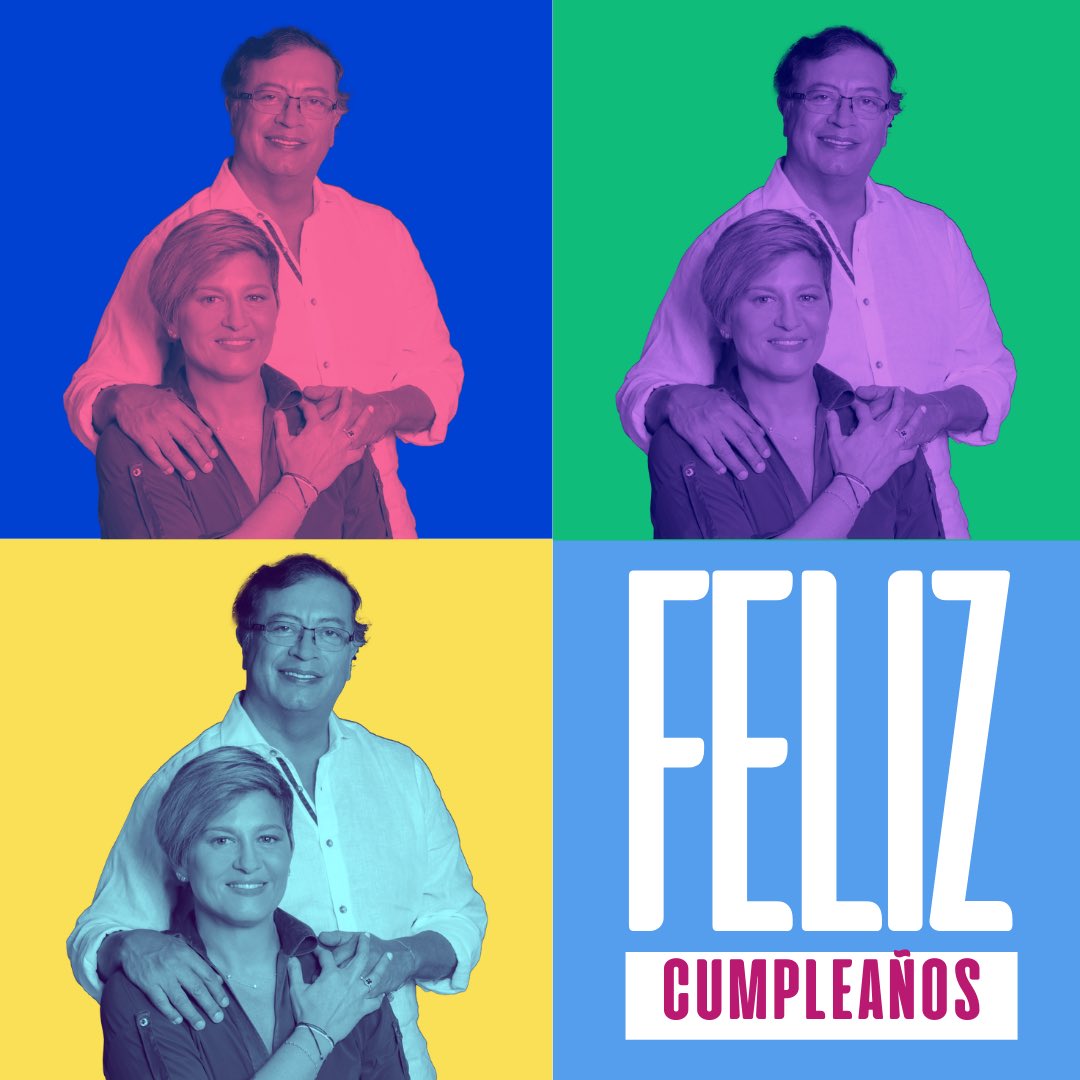 Veronicalcocerg's tweet photo. Te deseo el mejor de los cumpleaños y que Dios te guarde para que puedas seguir construyendo el país que sueñas para tod@s l@s colombian@s 🤍🎂🇨🇴 
F e l i z  c u m p l e a ñ o s @petrogustavo https://t.co/26JZzzeQdZ
