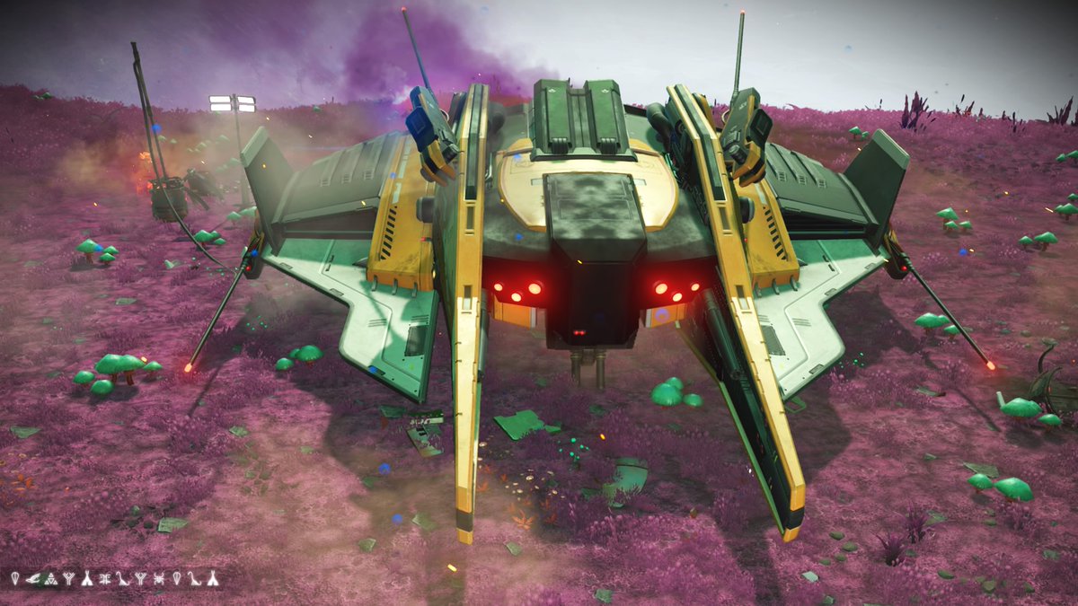 poisonelvis's tweet photo. A-Class Sentinel Ship #NoMansSky #hellogames #euclid #shiphunting #sentinelship #nmsshiphunting #explore #PS4share https://t.co/PUm59NortC