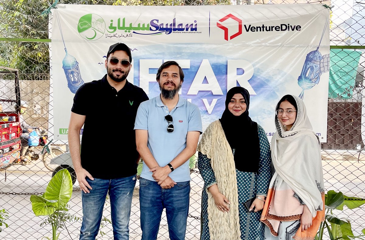 VentureDive's tweet photo. Sharing is caring, and we're proud to have partnered with @OfficialSwit to sponsor Sehri & Iftar meals for those in need in #Lahore.๐๐ฝ๏ธ
Vendians wholeheartedly contributed to the cause and the donation amount was matched by #VentureDive's management to spread the joy of giving! https://t.co/vxut06eOY2