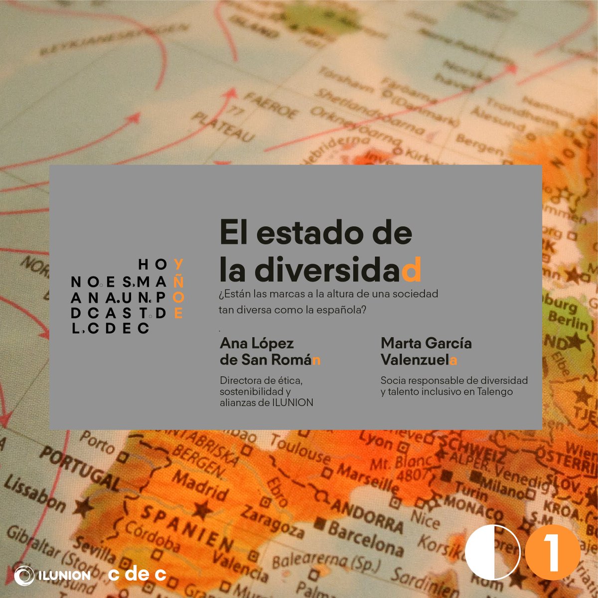 cdec_es's tweet photo. 📢📢 Mañana arranca la 3ª temporada de #HoyNoEsMañana, un podcast sobre las nuevas tendencias de consumo, que en esta ocasión se centra en la diversidad. 
Conducido por @adrimedia y @juswings, y con el apoyo de @ILUNION 
Lo encontrarás en @Spotify y en #videotecacdec
#podcastcdec https://t.co/8np2uidcfg