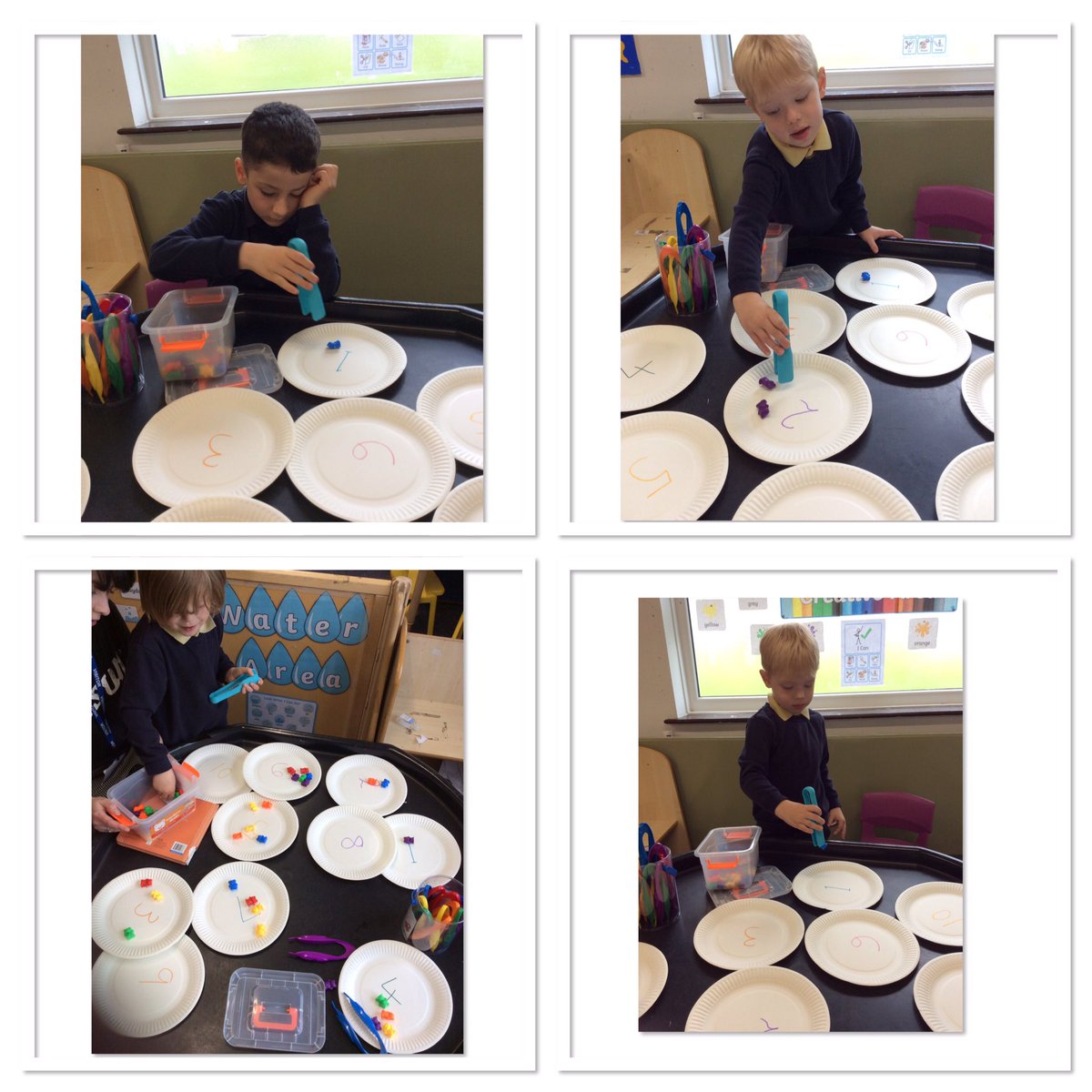 ACMeadstead's tweet photo. This morning we combined our number and fine motor skills, by using giant tweezers to put the right amount of bears on the correct number. All our children tried really hard - well done! 😀 @MeadsteadPA @MeadsteadHoS @AETAcademies https://t.co/Clg7qxzB1r